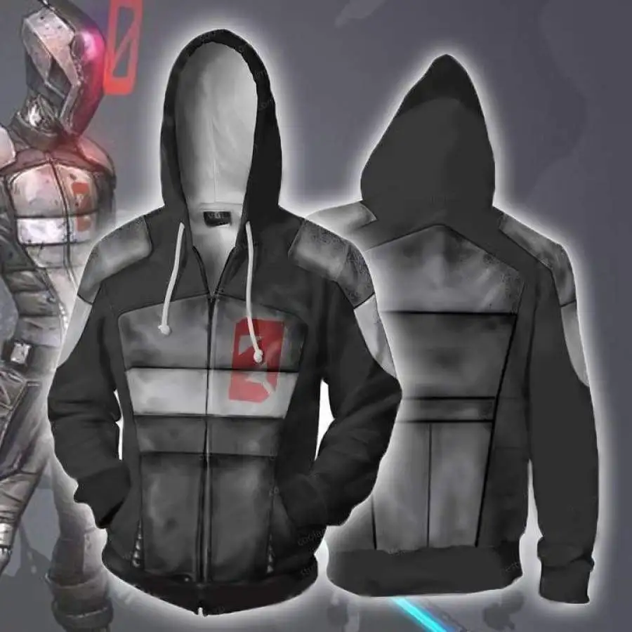 Game Borderlands 3 Assassin Zer0 Hoodies Sweatshirts Cosplay Costumes 3D printed fashion men women hooded jacket | Тематическая