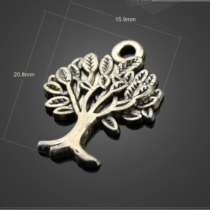 

Newest 8 Pieces/Lot 15.9mm*20.8mm Antique Silver Plated Christmas Charm Tree Charms For Jewelry Making