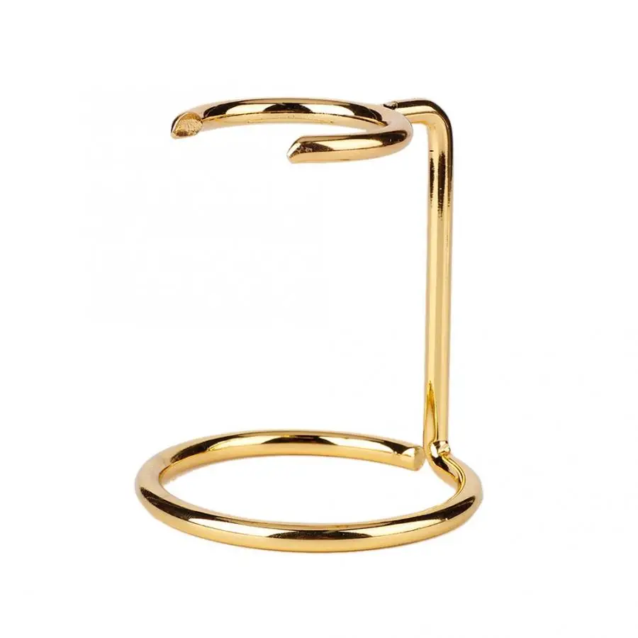 Золотистая Мужская щетка для бритья подставка из нержавеющей стали держатель