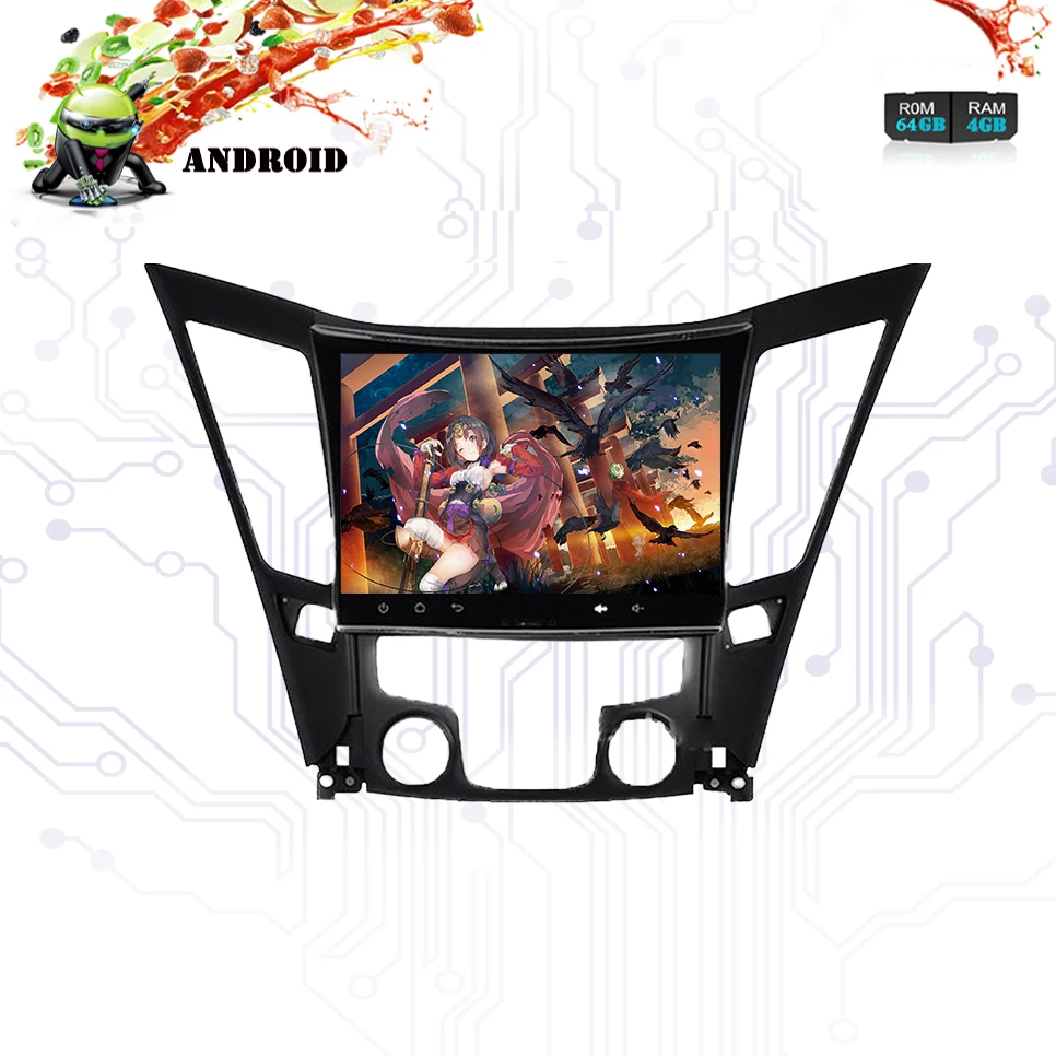 8 ядер Android 9 0 64G для Hyundai Sonata I40 I45 I50 2011 + авто стерео видео музыкальный dvd плеер Gps