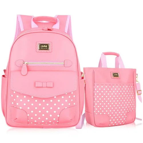 Pink school bag Школьные сумки для девочек, студенческие рюкзаки для начальной школы, ортопедические школьные сумки для принцесс, Mochila Infantil sac a dos enfant D052 - Цвет: Pink school bag