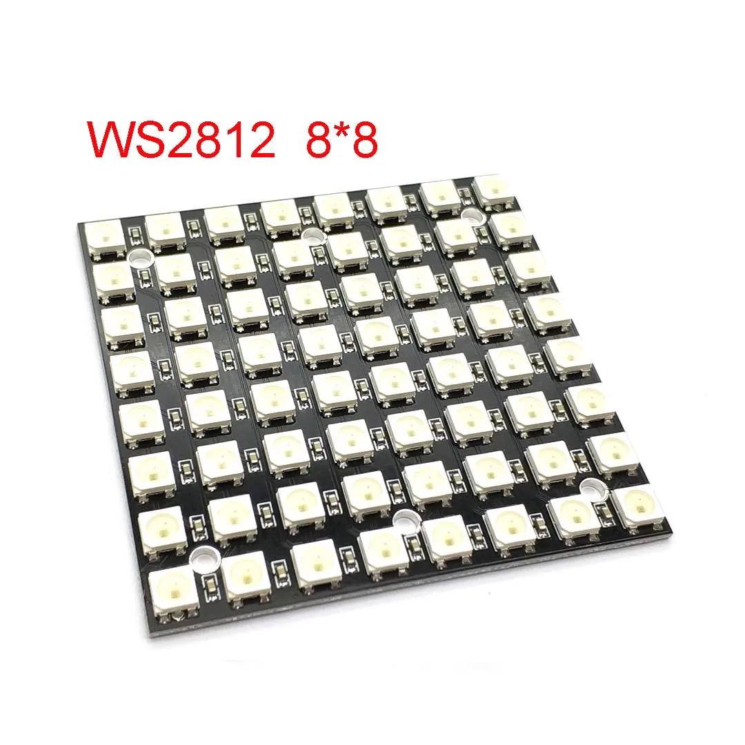 WS2812 LED 5050 RGB 8x8 64 светодиодная матрица|Запасные части| |