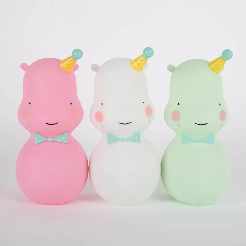 2018 коробка Бегемот светодио дный LED мультфильм ночное освещение в доме украшения