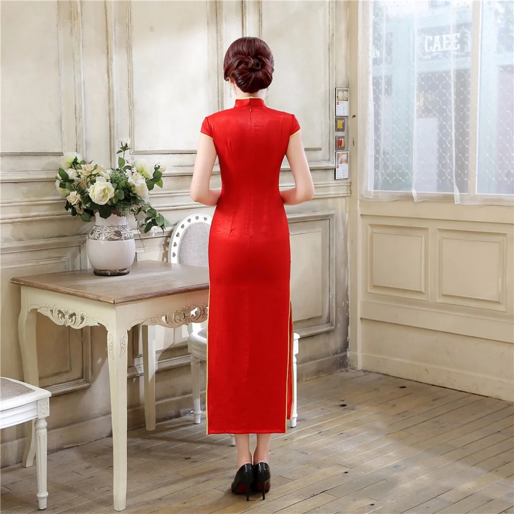 Шанхай история китайское традиционное длинное платье вечернее Ципао S 2XL