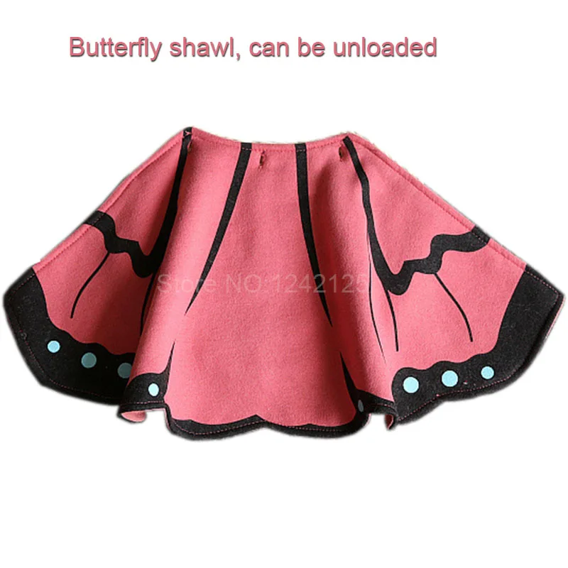 Новое весенне-осеннее Детское пальто с бабочкой одежда шалью и крылом для