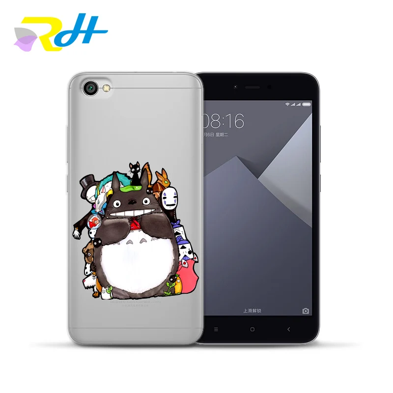 For Redmi Coque Etui silicone soft shell Fashion Cute Totoro cover xiaomi Note 4X 5A 6Pro 7 4 A 5 Plus 6A case | Мобильные телефоны