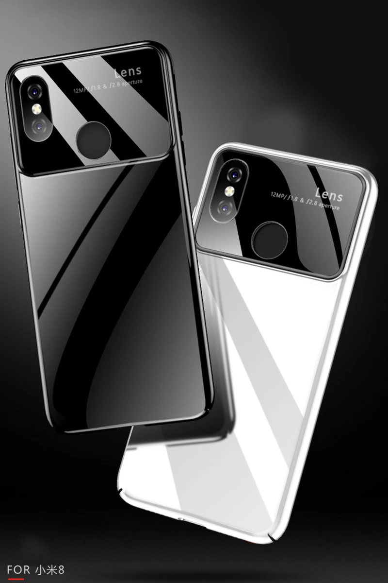 Роскошный чехол mi rror из закаленного стекла для Xiaomi mi 8 mi 8 SE, защитный жесткий пластиковый чехол для Xiaomi mi 8 Explorer Edition Capas