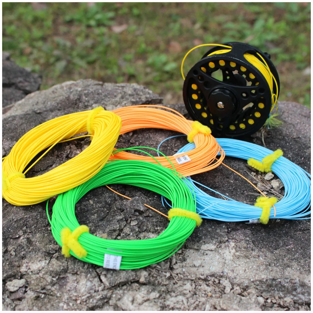 FL. оранжевый форели лосося WF 5F 100 футов нахлыст линий для нахлыстом|fly line|fishing linefly