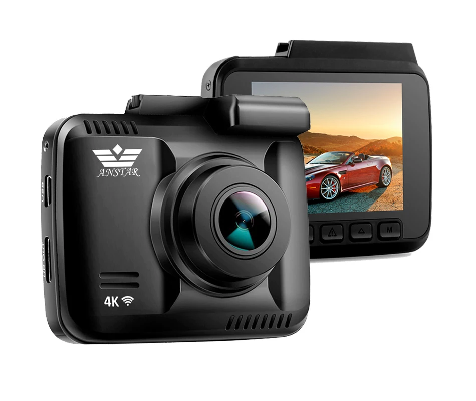 ANSTAR 4K видеорегистратор 2880*2160 WiFi Автомобильный видеорегистратор ночного видения двойной объектив задняя камера для автомобиля встроенная камера с GPS