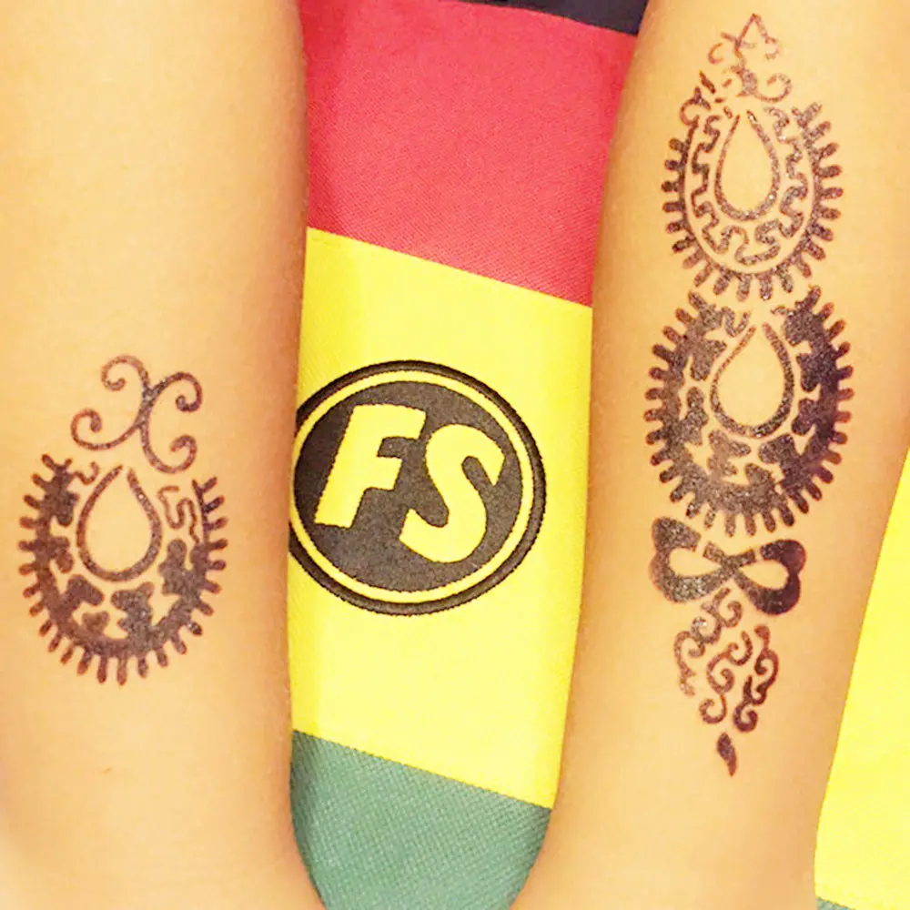 Индийские трафареты для татуировок с хной 1 шт. розовый цветок дизайн YL05 красота