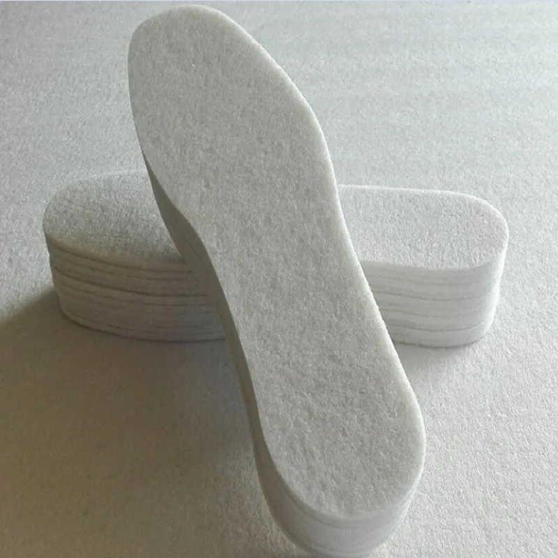 Winter Insoles Pads Warm Shoe Pad Wool Felt Insole Sweat Shock Absorbing Insoles Palmilhas Inlegzolen Accessoire Chaussure