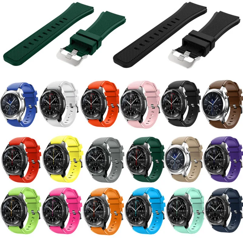 Мягкий силиконовый ремешок для часов BEHUA Gear S3 Classic/Frontier 22 мм сменный Браслет Samsung |