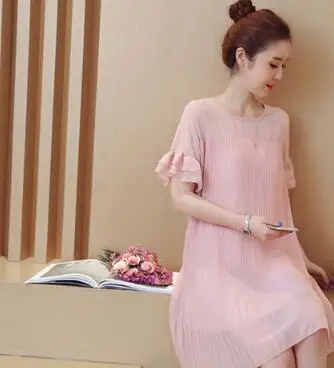 New Maternity Dresses Clothes For Pregnant Women Clothing Gown Output Wear short Sleeve Pregnancy Summer Dress | Мать и ребенок