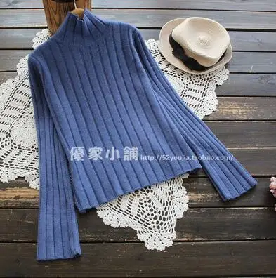 2018 New Fashion Autumn Winter Solid Elastic Sweater All-Match Women Pullovers Knit Tops Student Streetwear | Женская одежда