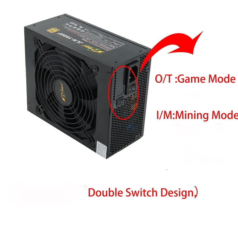 1600 Вт серверный чехол 4U источник питания горная машина ATX модульный psu asic bitcoin и т. д. XMR miner для 6 gpu rx 560 rx570 rx470