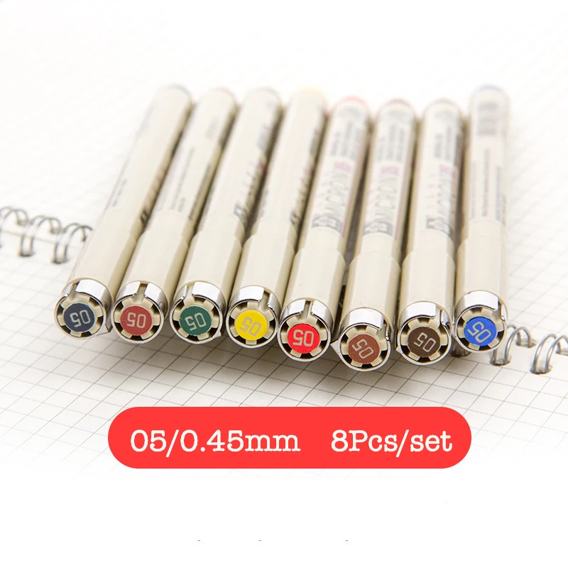 5 14 цветов Sakura Pigma Micron лайнер ручка набор Дизайн Рисование манга эскиз художественные маркеры Fineliner ручки японские канцелярские принадлежности - Цвет: 5