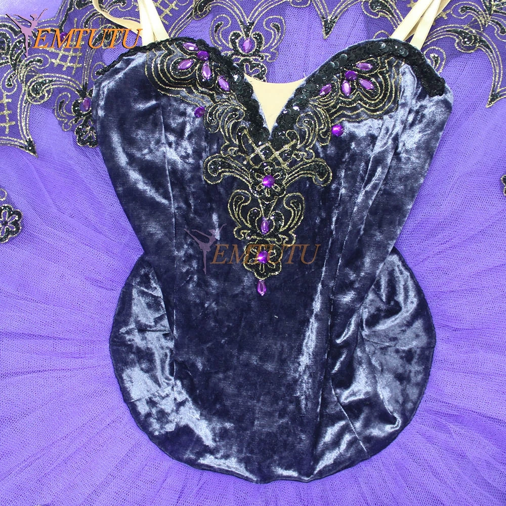 Взрослые фиолетовые профессиональные Балетные балетные пачки для