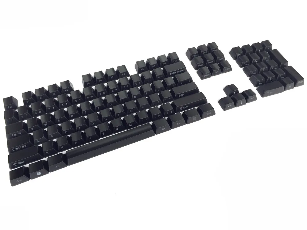 Cool Jazz Keycaps с лицевой/боковой печатью подсветкой черный 104/87 Cherry MX для Tenkeyless 87/104/108