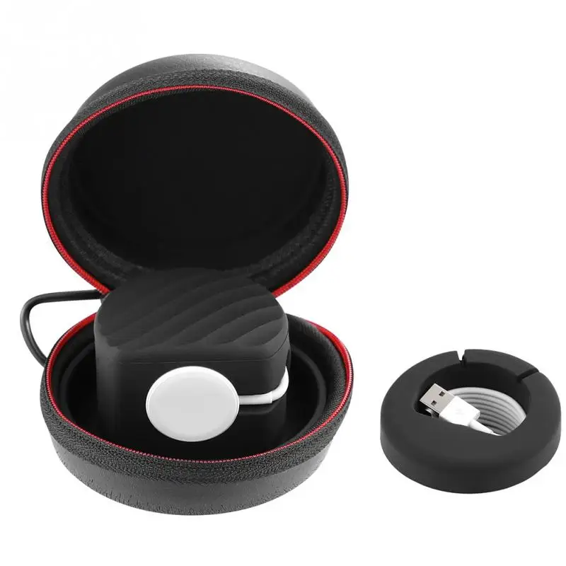 For Apple Watch Series 7 6 5 4 3 2 1 Portable Charger Holder Dock Case Travel Hard Protective Airpods Bag Pouch Cover Zipper Box