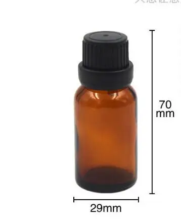 

Colorfull 15ml amber glass bottle with reducer dropper and tamper evident lid, amber essential oil bottle SL23