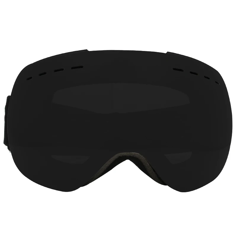225-Black Зимние мотоциклетные очки байкер Gafas лыжные очки двухслойные противотуманные UV400 снежные очки для мотокросса защитные уличные очки - Цвет: 225-Black