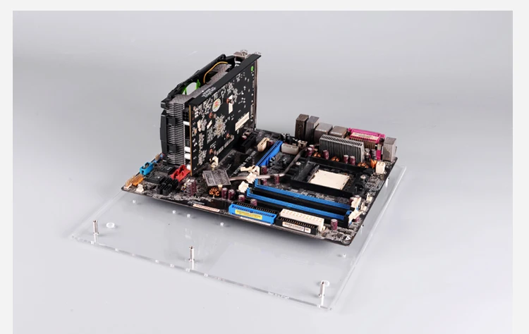 PC открытая рамка тестовая скамейка ITX Mini ITX материнская плата акриловый разгонный чехол для компьютера DIY Mod Базовая подставка