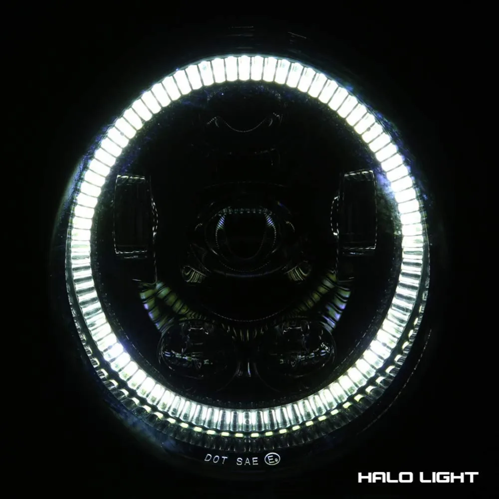 Новый мотоцикл LED Halo Кольцо DRL фары с углом глаза дневным ходовым светом для V