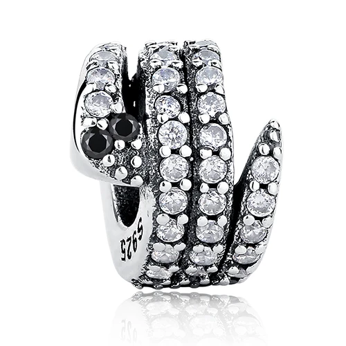 PY1YJ077 Серебряные бусины 925 пробы Собака Золотой Кот панда змея лошадь Fit Pandora Шарм серебро 925 Аутентичные ювелирные изделия для создания браслетов - Цвет: PY1YJ077