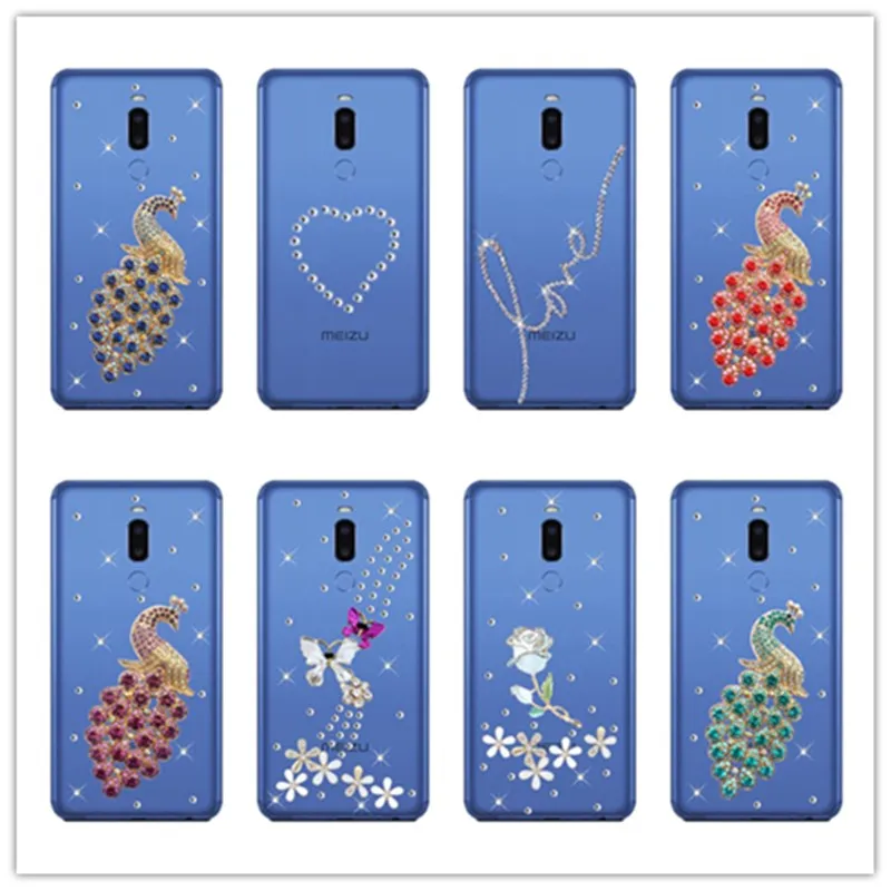 Mobile Phone Bling Crystal Diamond Rhinestone Case for Meizu note 8 9 C9 PRO M6T Pro 5 6 7 plus M5S M6s 16 Plus 15 Lite |