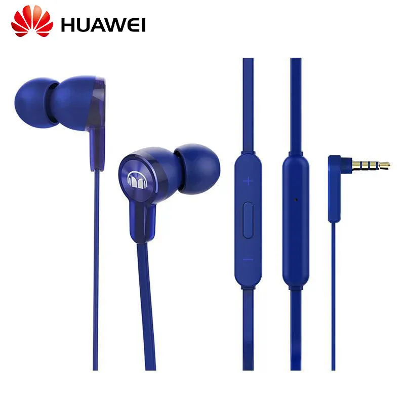 Оригинальные наушники huawei Honor AM15 с микрофоном вакуумные регулировкой линии