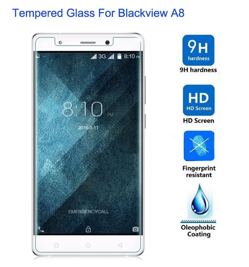 Взрывозащищенная защитная пленка из закаленного стекла для Blackview A7 A8 A9 Pro BV8000 P2 lite