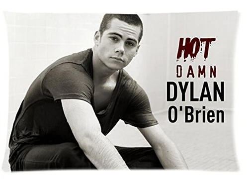 Дилан о Brien пользовательские молнии прямоугольник наволочки чехол размер 40 x 60 см