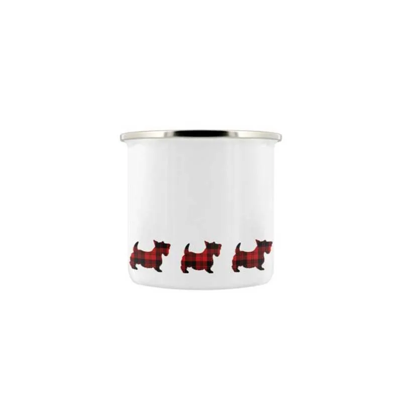 Походная кофейная кружка из нержавеющей стали подарок Скотти собака эмаль на