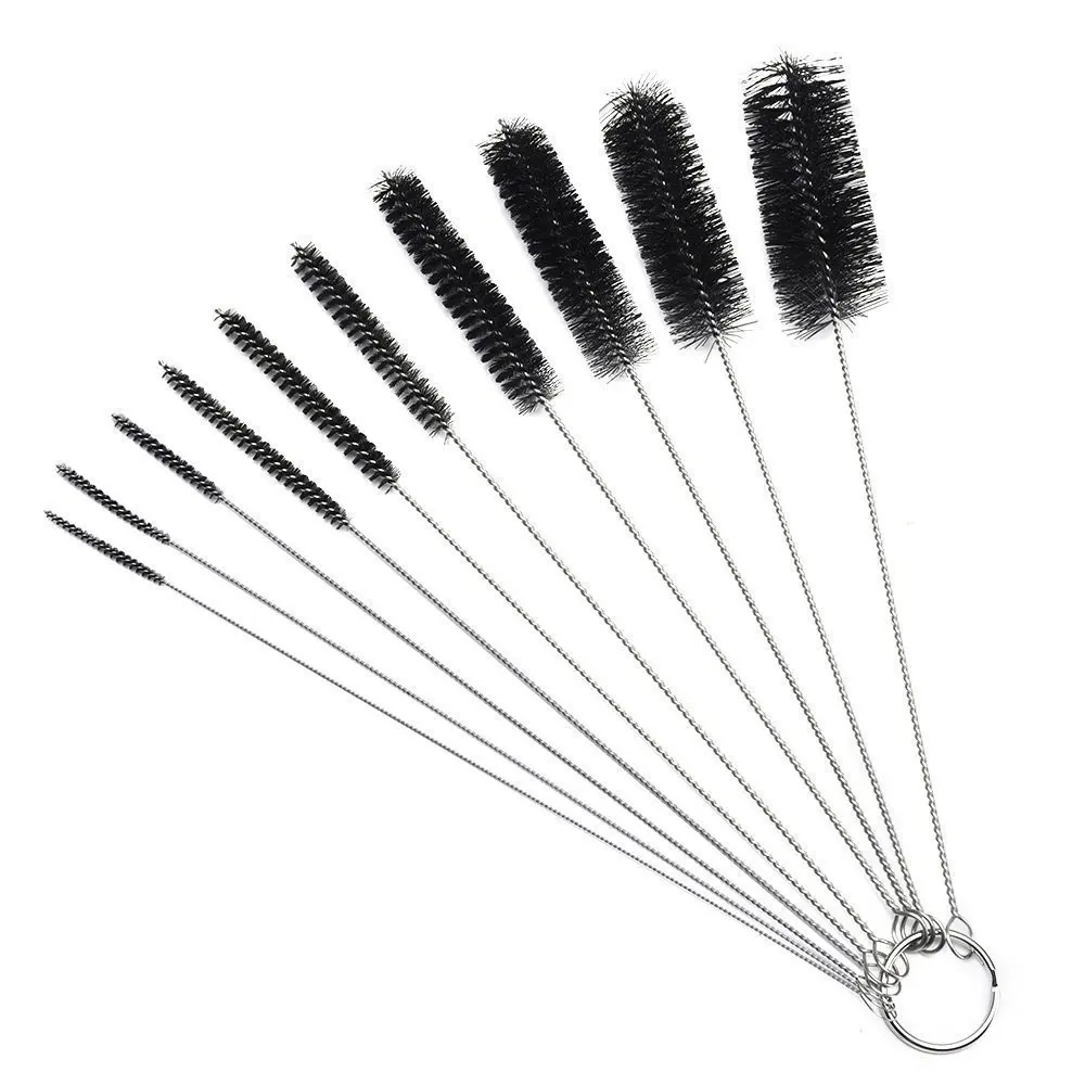 

Nylon Tube Brush Set Cleaning Brush Set for Glasses Keyboards Jewelry Cleaning 10pcs/set