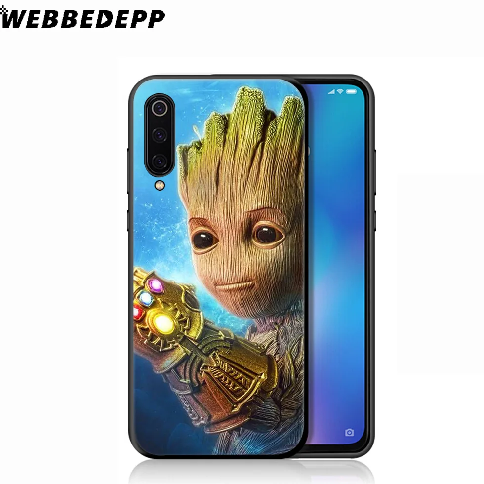 WEBBEDEPP Guardians for Galaxy Groot Soft Case Xiaomi Mi 9T 9 8 SE 6 A1 A2 A3 Lite MiA1 MiA2 MiA3 F1 MAX 3 Mi8 CC9E CC9 |