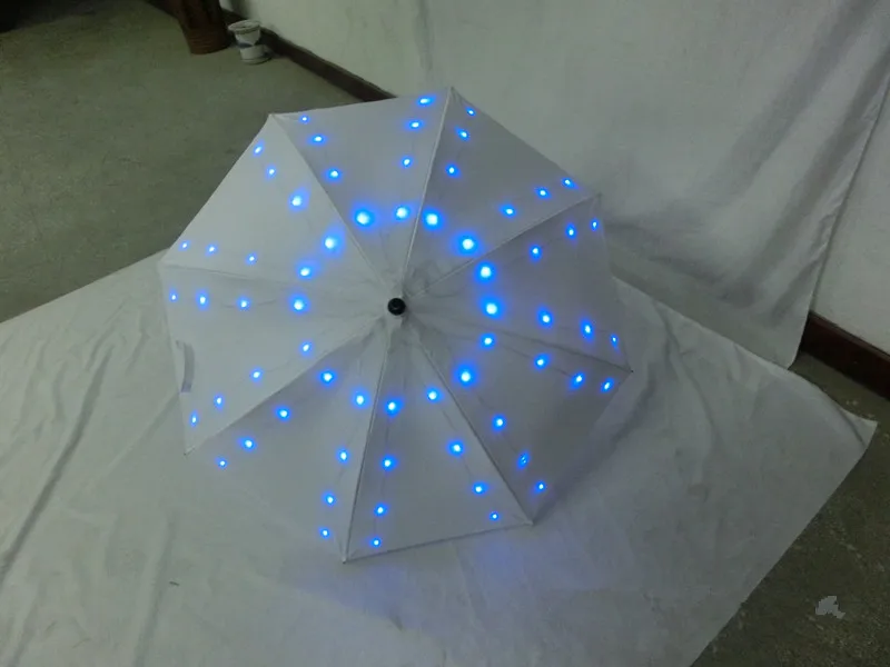 

LED Luminous Umbrella Sunny Rain Long Handle Glowing Umbrella With Flashlight Function Safety Warning Protection Umbrellas