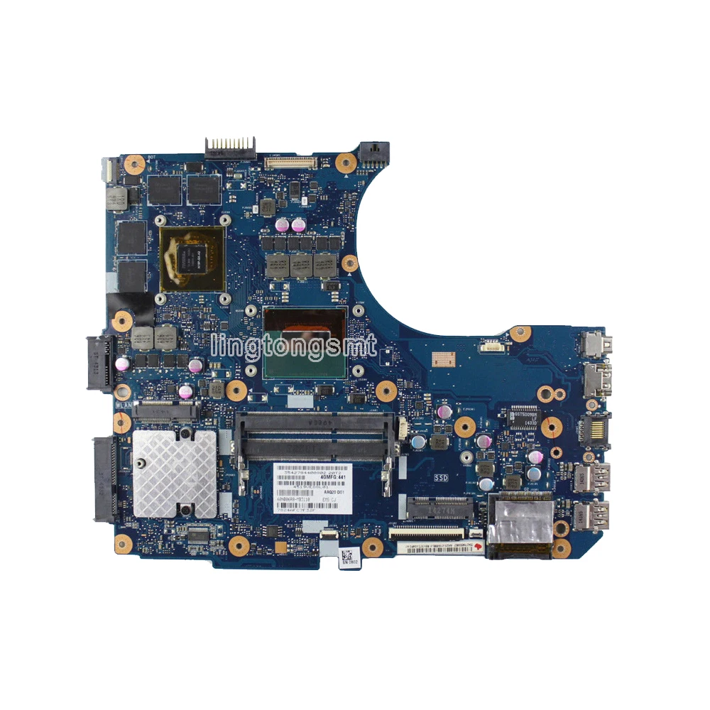 SAMXINNO N551JK материнская плата для ноутбука For Asus G551JK N551JQ N551JM N551J тест оригинальная