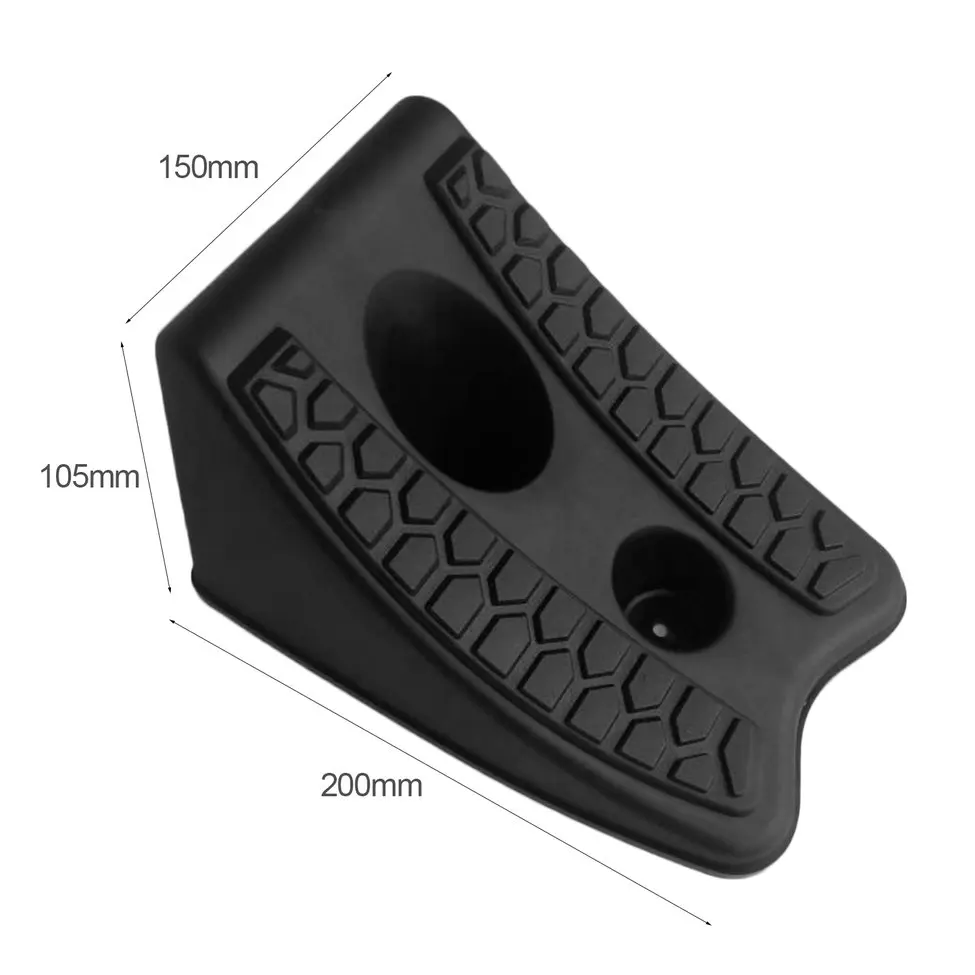 

New 2pcs/set New Automobiles Anti-slip Block Rubber Car Tyre Slip Stopper Control Wheel Alignment Block Tire Support Pad Hot Top