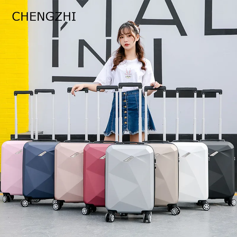 CHENGZHI ультралегкий чемодан на колесиках из АБС пластика длиной 20 дюймов и 24 дюйма