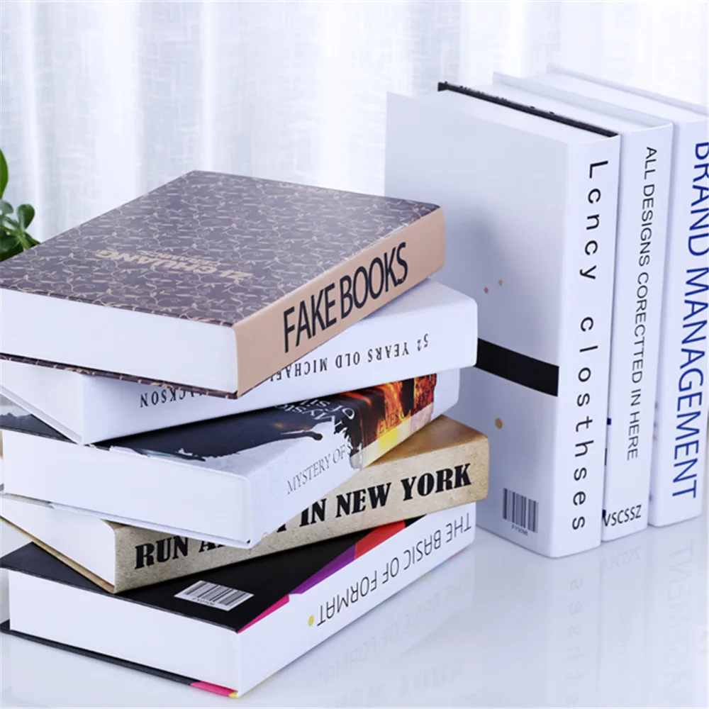 Продажа с завода-изготовителя фальшивого книги книга книжный шкаф Декор