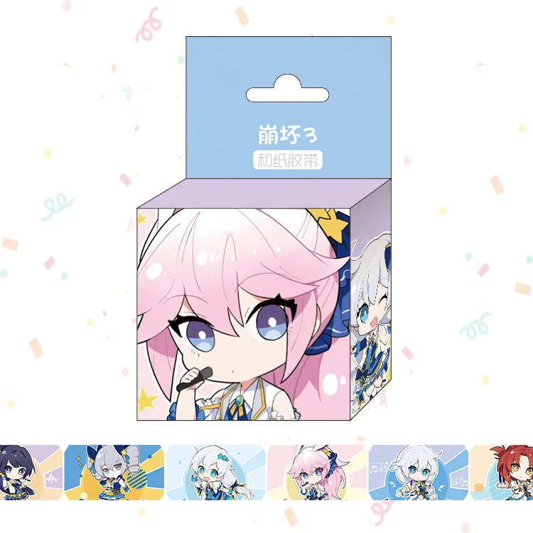 15 мм* 5 м аниме наклейки My Hero Academy для костюма черного дьякона так далее поп лента с рисунками декоративный клей Decora для Diy ноутбука автомобиля этикетки