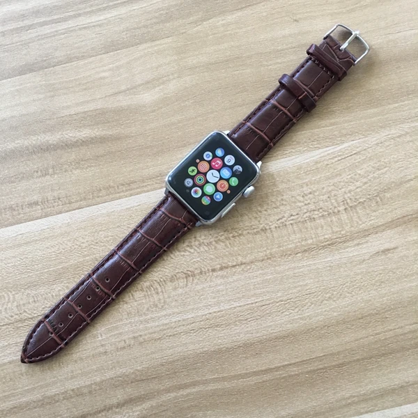 Серия 4 3 2 1 кожаный ремешок для Apple Watch Band 42 мм 38 мм 40 мм 44 мм для iWatch Band Sports Buckleseries 5