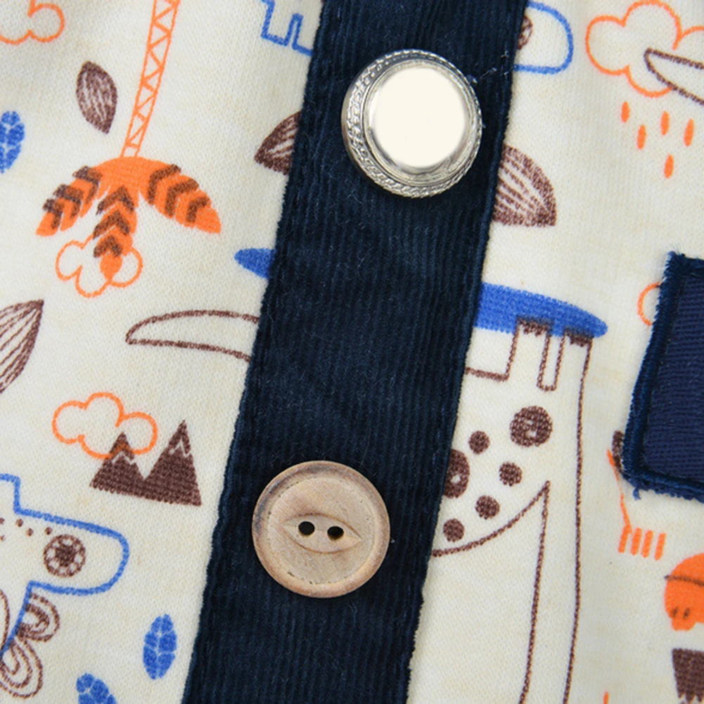 Модная осенне зимняя одежда с принтом для собак кошек пальто куртка на пуговицах