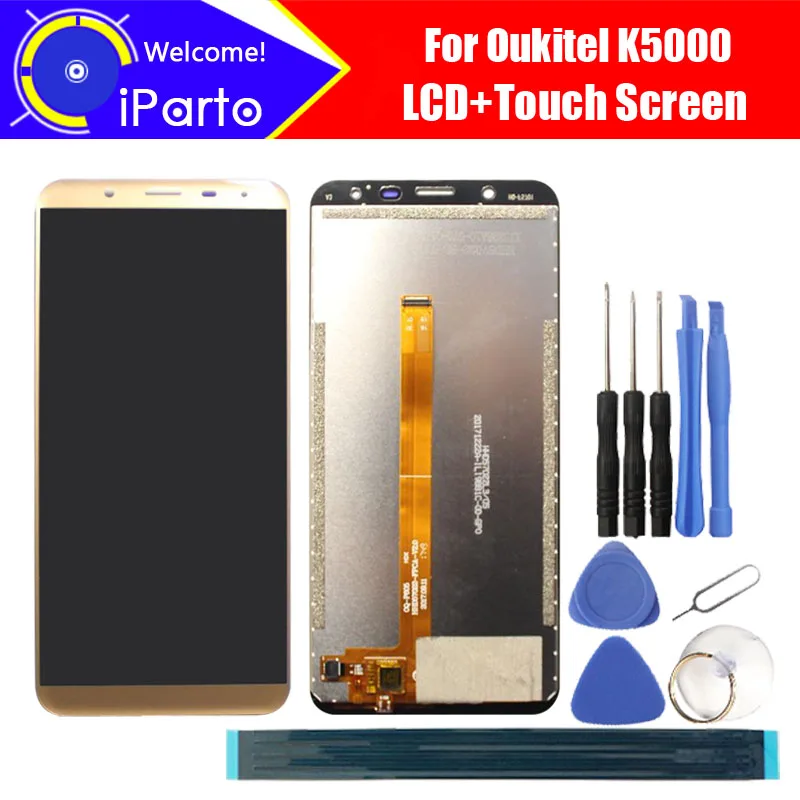 5 7 дюймовый ЖК дисплей Oukitel K5000 + кодирующий преобразователь сенсорного экрана в