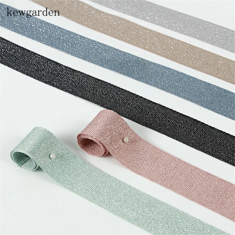 Kewgarden золотые и серебряные ленты 1 дюйм 25 мм Женская Брошь с бантом аксессуары
