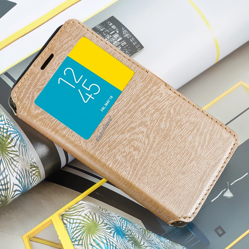 PULeather Чехол для телефона, чехол для Ulefone Note 7, флип-чехол для Ulefone Note 7, чехол-книжка с окошком для просмотра, Мягкий ТПУ силиконовый чехол-накладка
