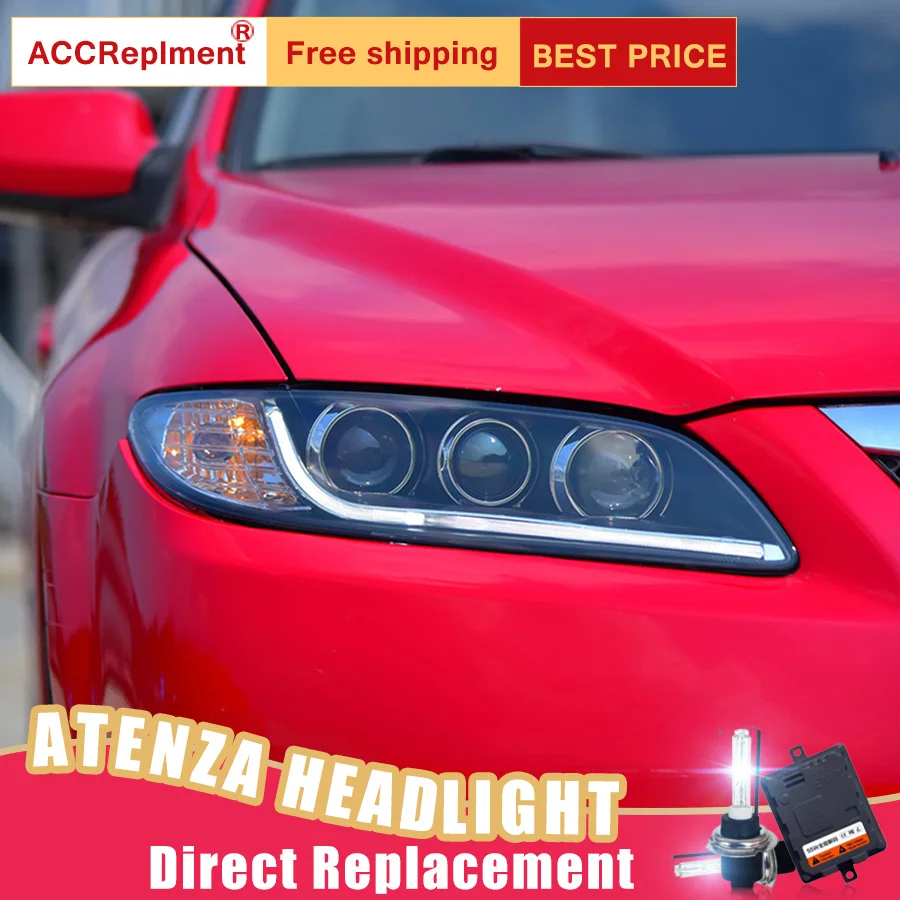 2 шт. светодиодный светодиодные фары для Mazda 6 2003 2013|Фара авто в сборе| |