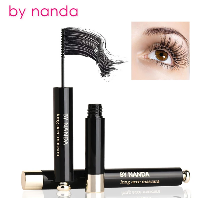 by nanda 3D Fiber Lashes Mascara False Eyelashes Waterproof Volume Curling Slim Durable No Blooming Brush Lengthening Colossal |