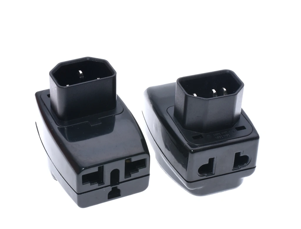 Адаптер питания 3 в 1 IEC 320 C14 Male C13 Female PDU/UPS Универсальный переходник для женщин