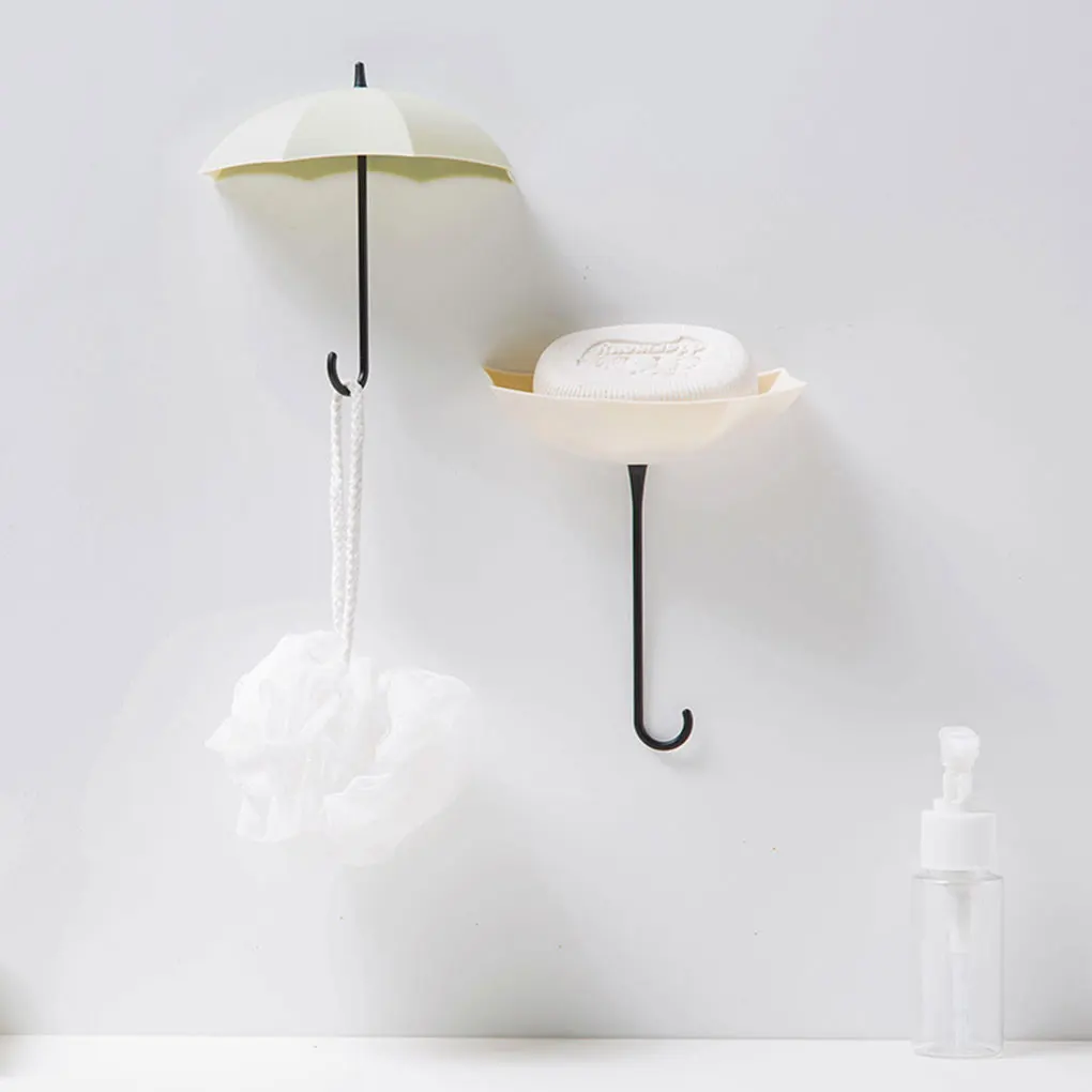 3 шт. красивый зонт мини крепкая присоска настенный держатель для ключей клейкая